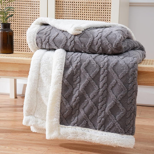 Sherpa Fleece Blanket | Deep warmth, soft comfort, and timeless coziness